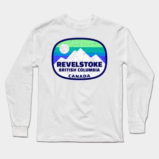 Ski Revelstoke British Columbia Canada Skiing Winter Sports Snowboarding Long Sleeve T-Shirt